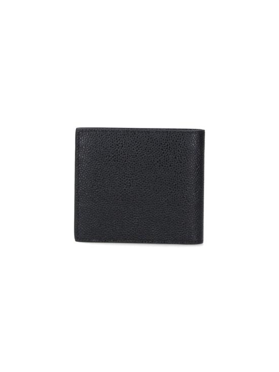 26FW 톰브라운 페블 그레인 레더 빌 폴드 지갑 MAW023A 00198001 Black - THOM BROWNE