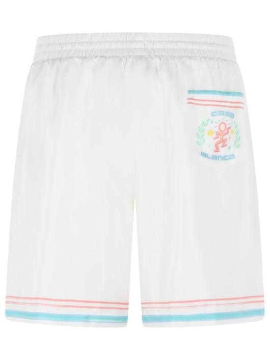 26SS 카사블랑카 숏팬츠 M SP26 TR 399 01 DANCE JOY White - CASABLANCA