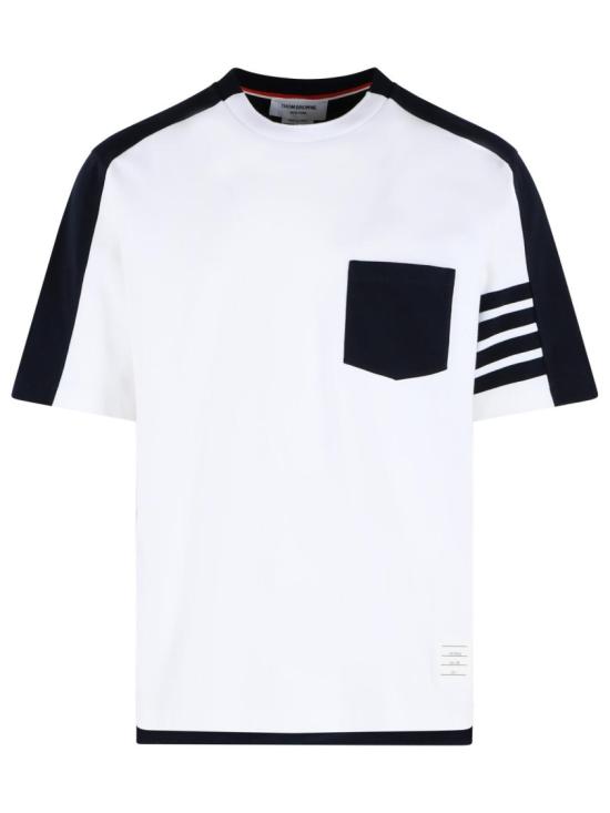 26FW 톰브라운 반팔 티셔츠 MJS312A J0320 100 White