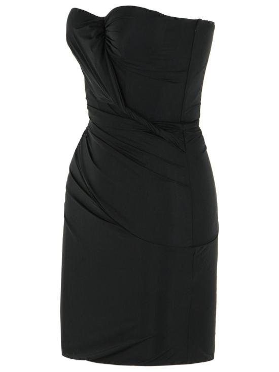 26SS 블루마린 숏 원피스 2A752A N0990 Black - BLUMARINE