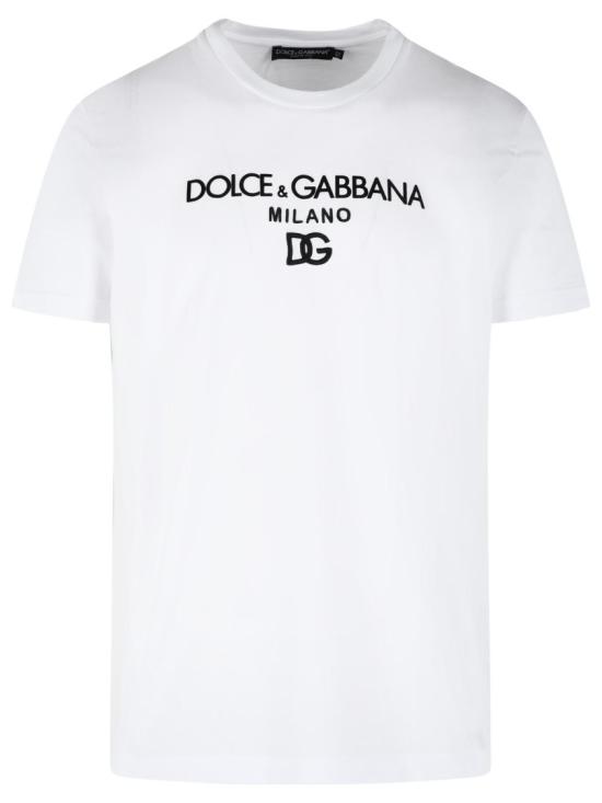 26SS 돌체앤가바나 DG 엠브로이더리 코튼 티셔츠 G8PD7Z G7P0H W0800 White