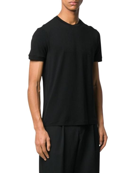 26FW 조르지오 아르마니 반팔 티셔츠 3GST52 SJP4Z Black - GIORGIO ARMANI