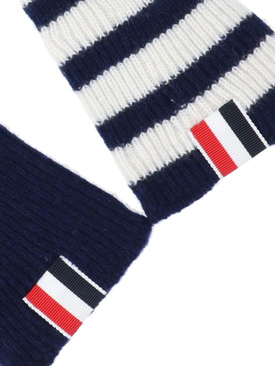 26FW 톰브라운 장갑 MKG003A 00011415 Blue - THOM BROWNE