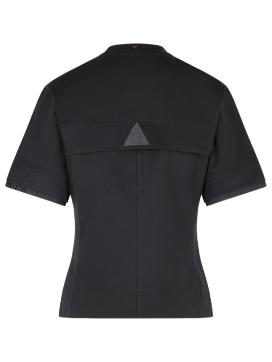  몽클레어 로고 패치 코튼 블렌드 티셔츠 098 8C000 09 89AW1 999 Black - MONCLER