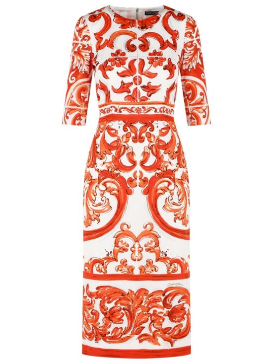 26FW 돌체앤가바나 롱 원피스 F6EAJT GDDRJ S9000 Orange