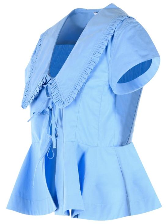 26FW 가니 블라우스 A1040341 ZZL Blue - GANNI