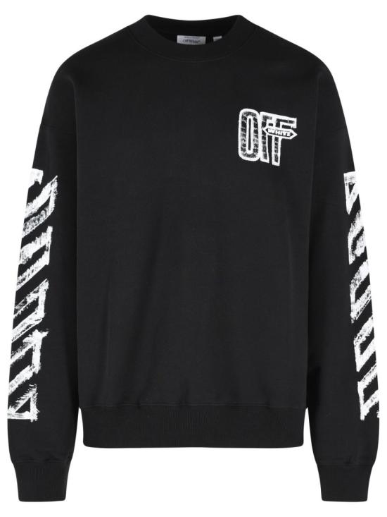 26FW 오프화이트 긴팔 티셔츠 44MBA054F26F007 001 Black