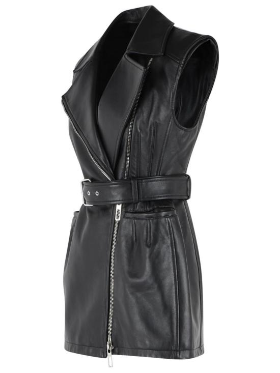 26FW 스포트막스 가죽 자켓 2622446031 002 Black - SPORTMAX