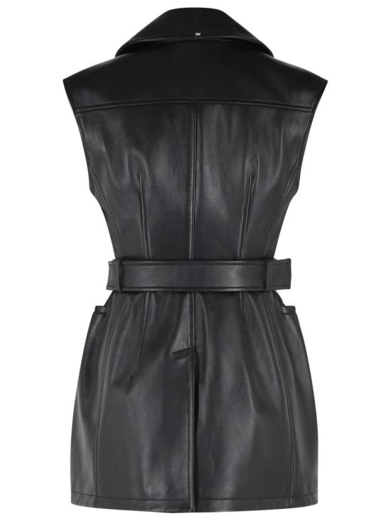 26FW 스포트막스 가죽 자켓 2622446031 002 Black - SPORTMAX