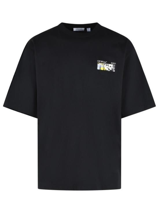 26FW 오프화이트 반팔 티셔츠 44MAA120F26J00Z 001 Black