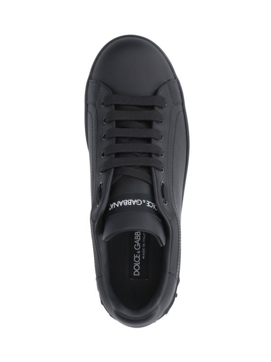 26FW 돌체앤가바나 카프스킨 포르토피노 스니커즈 CS1772 A106580999 Black - DOLCE & GABBANA