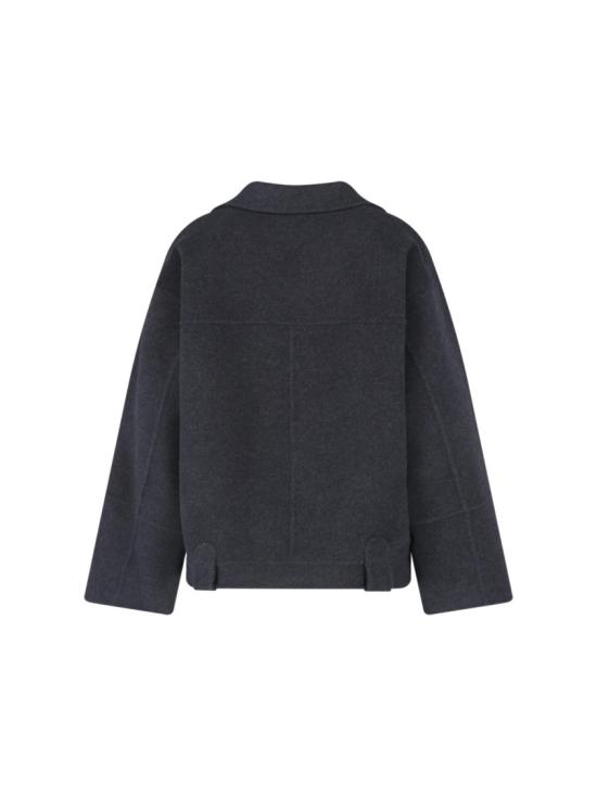 26FW 케이트 엘더 더블 울 벨티드 코트 6239547 W547205 Grey - KHAITE