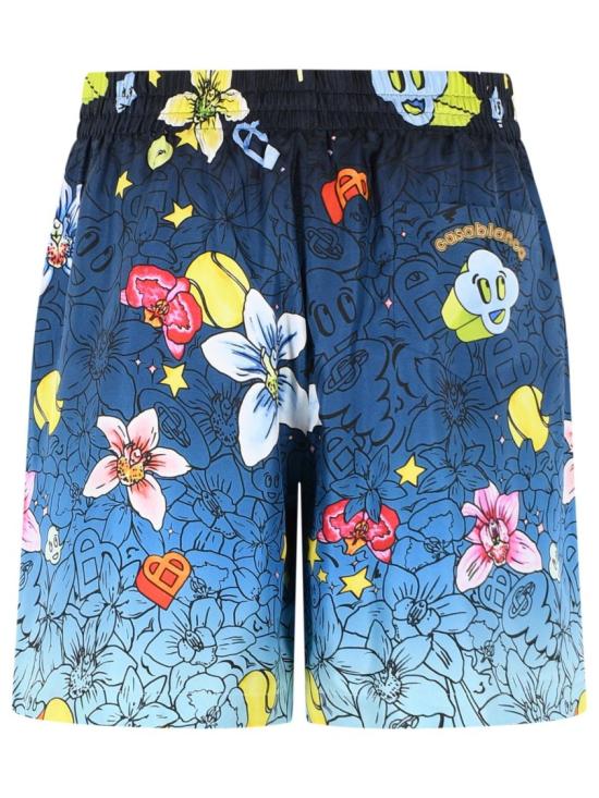 26SS 카사블랑카 숏팬츠 M SS26 TR 399 04 GRAFFITI REPEAT Blue - CASABLANCA