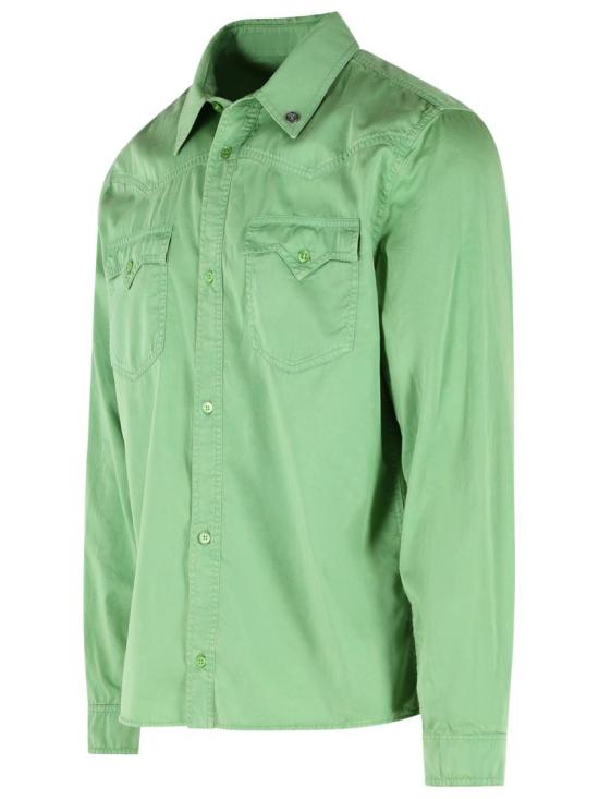 26SS 베르사체 긴팔 셔츠 1023979 1A18185 1G250 Green - VERSACE