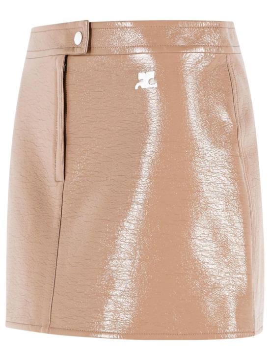 26FW 쿠레쥬 숏 스커트 223CJU001VY0014 1091 Neutrals - COURREGES