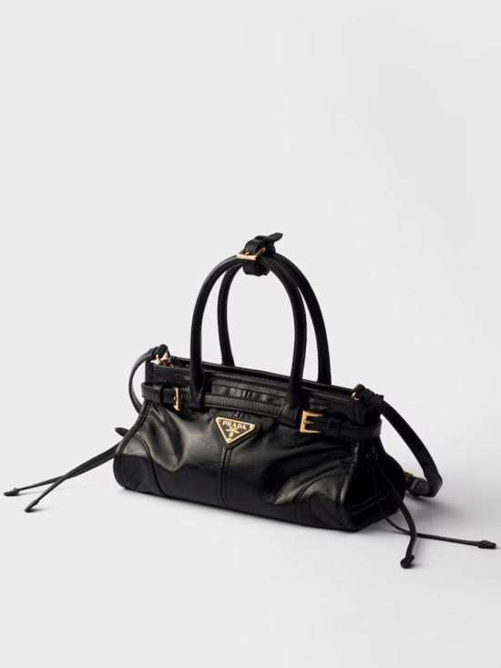  프라다 보니 미니 핸드백 1BA486 2CYR Black - PRADA