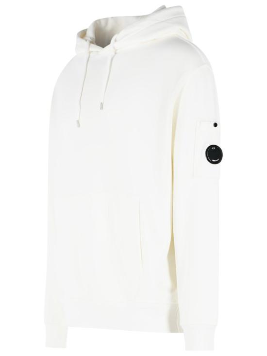 26SS 씨피 컴퍼니 후드 티셔츠 20CMSS037A 110044G 103 White - C.P. COMPANY