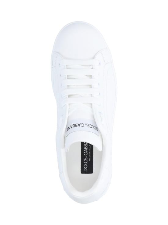 26FW 돌체앤가바나 카프스킨 포르토피노 스니커즈 CS1772 A106580001 White - DOLCE & GABBANA