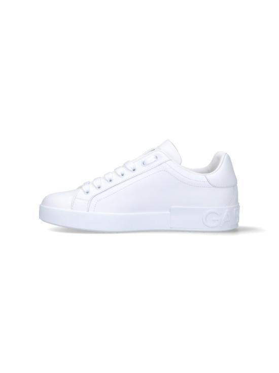 26FW 돌체앤가바나 카프스킨 포르토피노 스니커즈 CS1772 A106580001 White - DOLCE & GABBANA