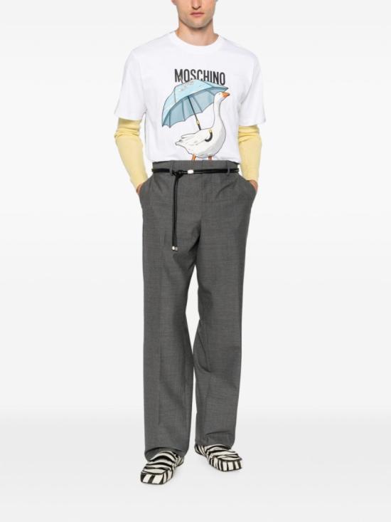26FW 모스키노 반팔 티셔츠 J0716 5241 1001 White - MOSCHINO