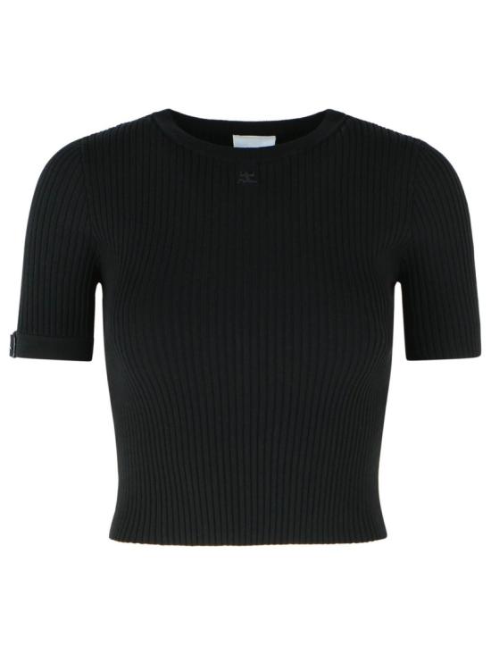 26SS 쿠레쥬 반팔 티셔츠 126MPU267FI0001 9999 Black