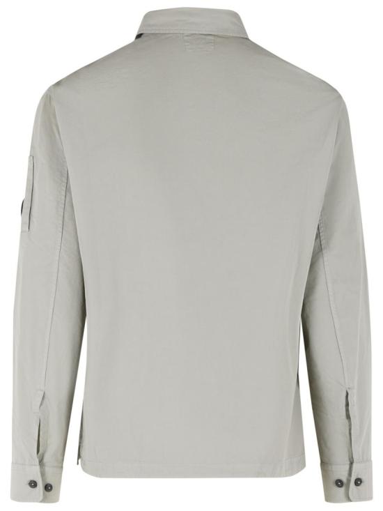 26SS 씨피 컴퍼니 오가닉 개버딘 지퍼 렌즈 오버셔츠 20CMOS156A 110143G 904 White - C.P. COMPANY