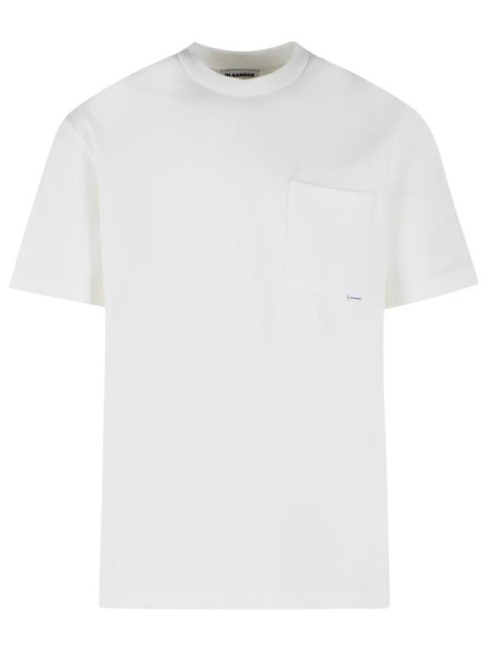 26FW 질샌더 반팔 티셔츠 J22GC0270 J20256 100 White