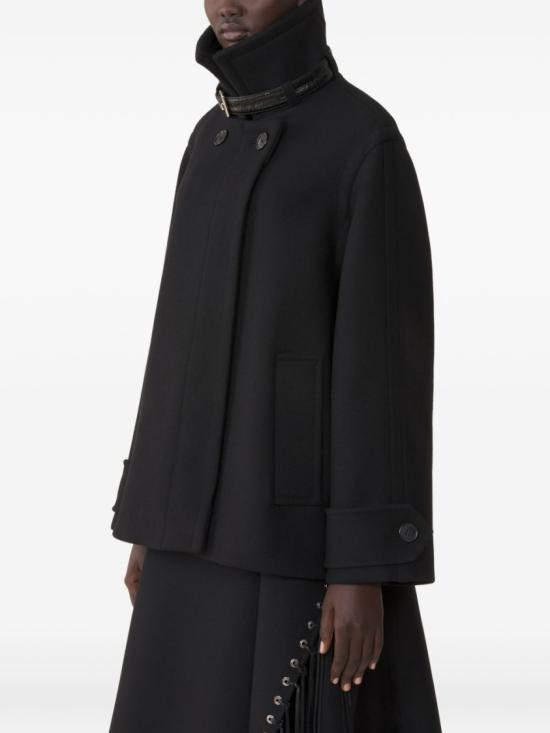 26FW 랑방 케이프 RW CO0022 4724 A26 10 Black - LANVIN