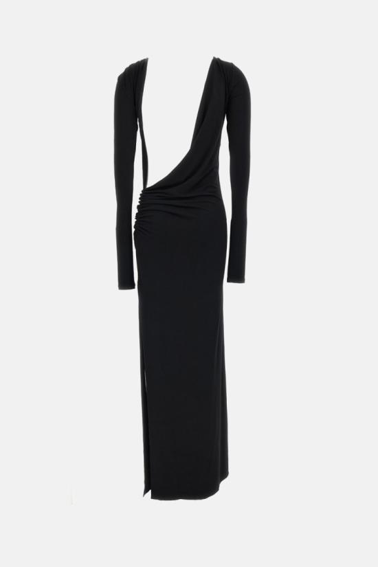 26FW 안다마네 롱 원피스 T200129ATJP199999 Black - ANDAMANE