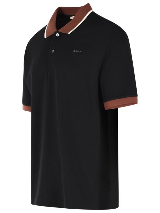 26FW 마르니 폴로 티셔츠 POJY0002LS UTC688 00N99 Black - MARNI
