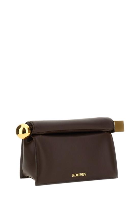 26FW 자크뮈스 론드 까레 클러치 BAW00356AC27L14890 Brown - JACQUEMUS