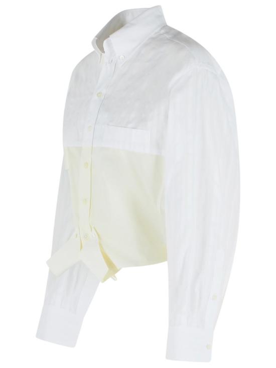 26SS MM6 메종마르지엘라 미러드 코튼 포플린 셔츠 S52DT0058 MTN128 961 White - MM6 MAISON MARGIELA