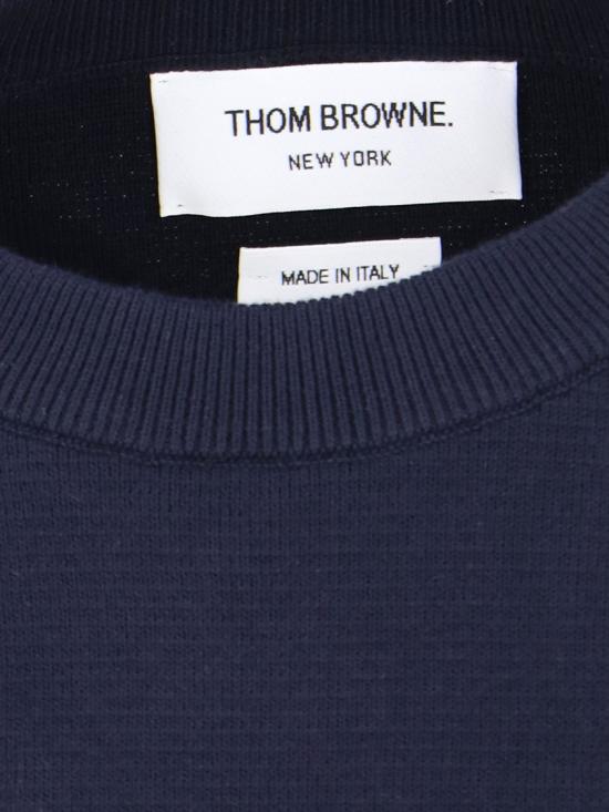 26FW 톰브라운 코튼 밀라노 스티치 4바 풀오버 니트 FKA239A 00219415 Blue - THOM BROWNE