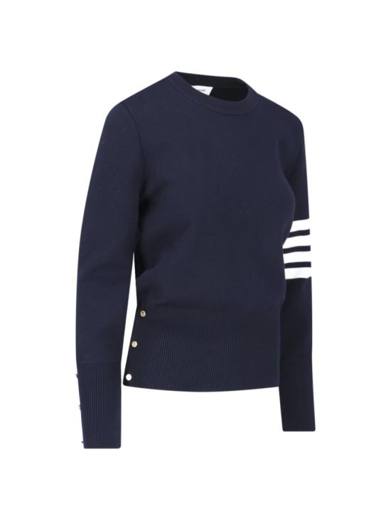 26FW 톰브라운 코튼 밀라노 스티치 4바 풀오버 니트 FKA239A 00219415 Blue - THOM BROWNE
