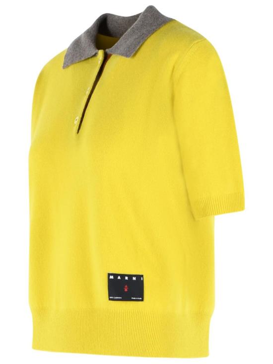 26FW 마르니 폴로 티셔츠 POMD0068EQ UFX331 MXV42 Gold - MARNI
