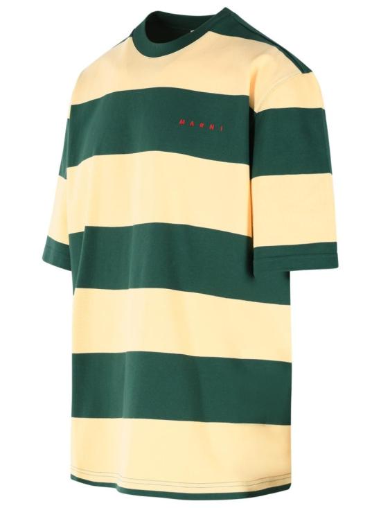 26SS 마르니 반팔 티셔츠 HUMU0287S0 UTC580 STV60 Green - MARNI