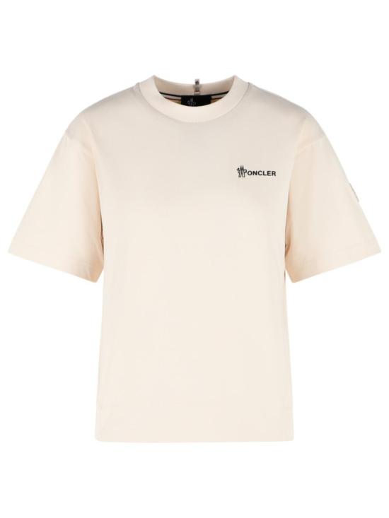 26SS 몽클레어 반팔 티셔츠 098 8C000 10 89AZ9 034 Neutrals