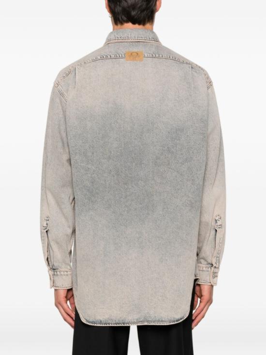 26FW 모스키노 데님 셔츠 A0204 5237 0323 Grey - MOSCHINO
