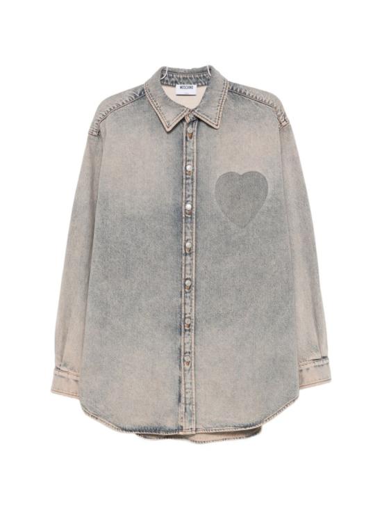 26FW 모스키노 데님 셔츠 A0204 5237 0323 Grey