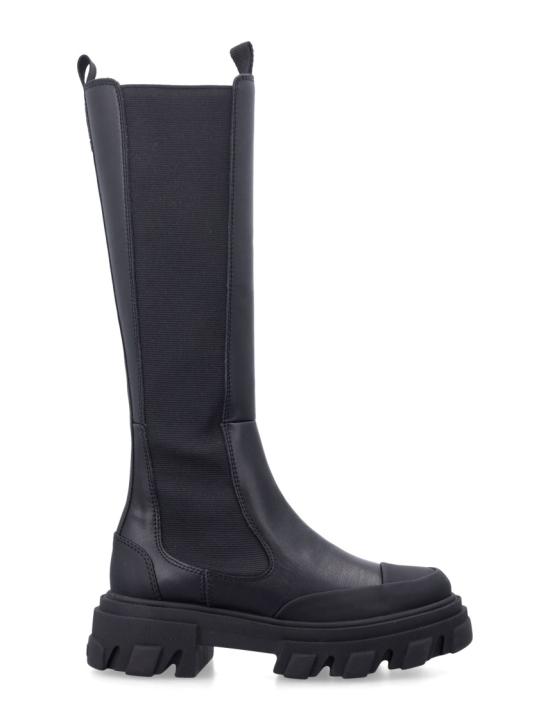 26FW 가니 블랙 스티치 첼시 롱부츠 S32404900099 Black