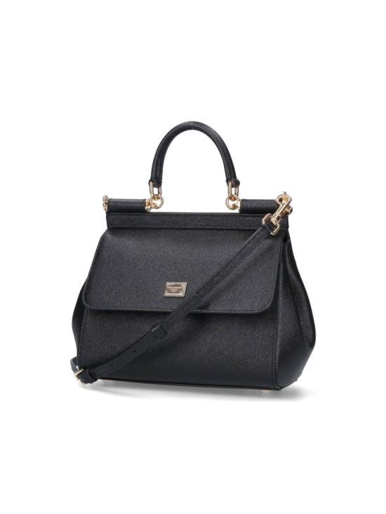 26FW 돌체앤가바나 미디움 시실리 핸드백 BB6003 B100180999 Black - DOLCE & GABBANA