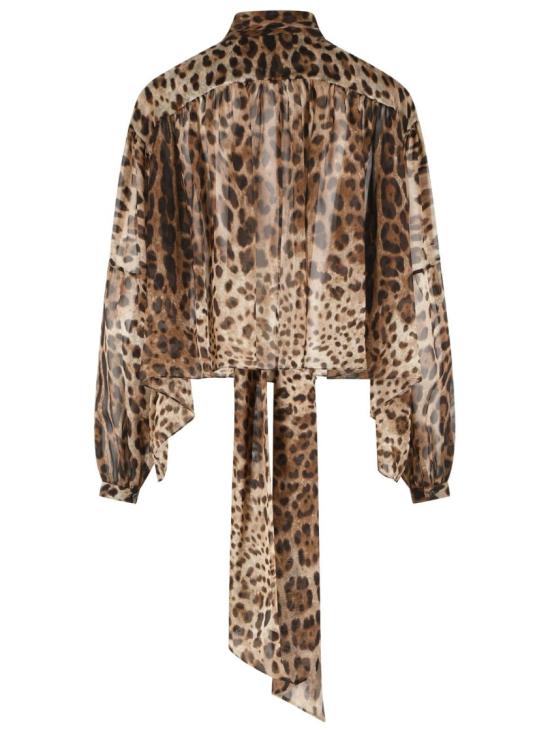 26FW 돌체앤가바나 블라우스 F5U23T FS1AR HY13M Brown - DOLCE & GABBANA