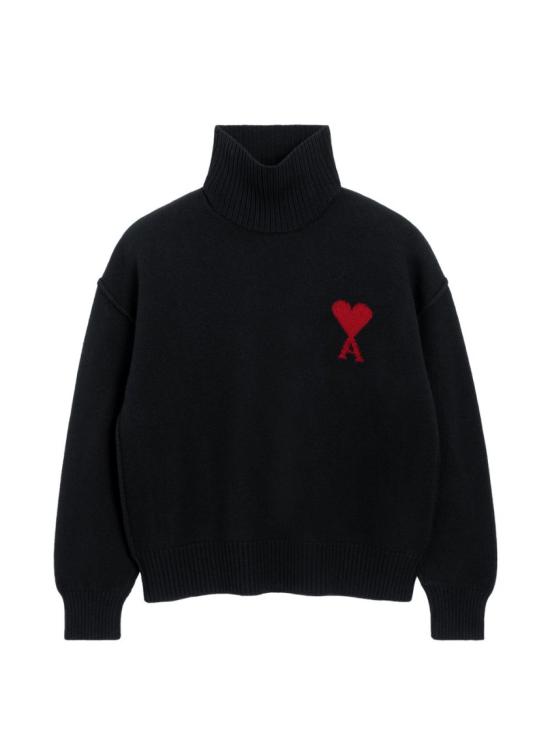 26FW 아미 ADC 터틀넥 스웨터 UKS839 018 009 Black