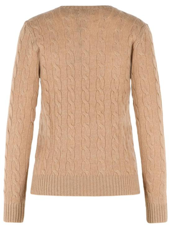  폴로 랄프로렌 폴로 자수 케이블 니트 스웨터 211971865 002 Neutrals - POLO RALPH LAUREN