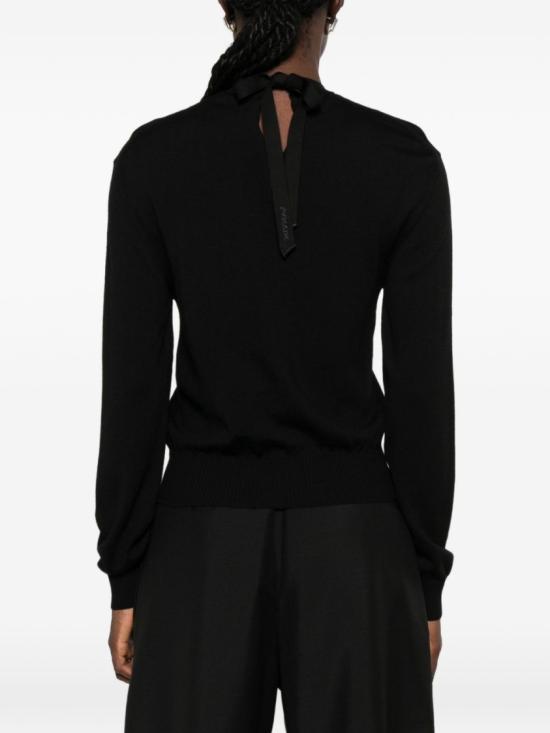 26FW 랑방 스웨터 RW PO0010 K101 A26 10 Black - LANVIN