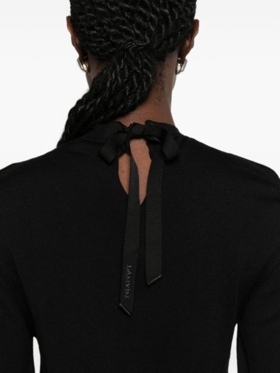 26FW 랑방 스웨터 RW PO0010 K101 A26 10 Black - LANVIN