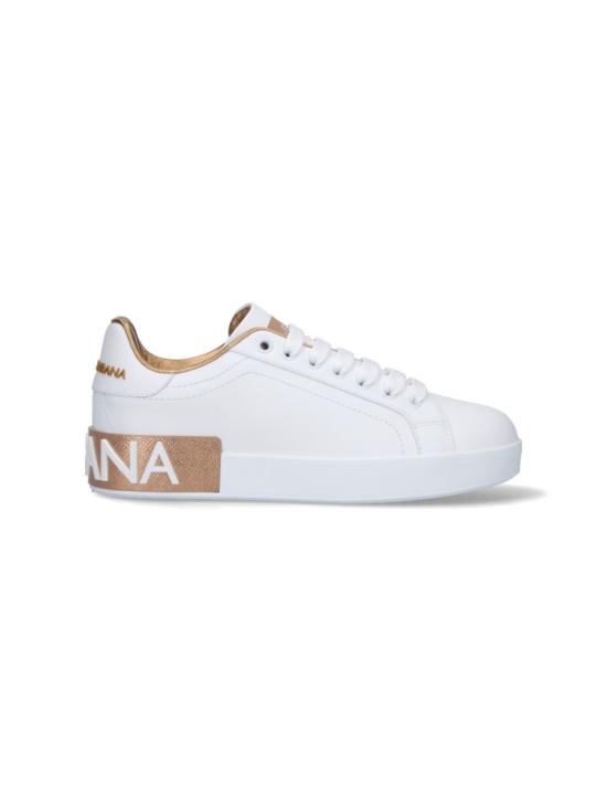 26FW 돌체앤가바나 카프스킨 나파 포르토피노 스니커즈 CK1544 AX6158L315 White