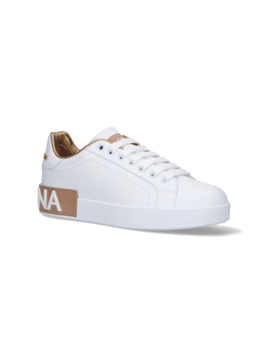 26FW 돌체앤가바나 카프스킨 나파 포르토피노 스니커즈 CK1544 AX6158L315 White - DOLCE & GABBANA