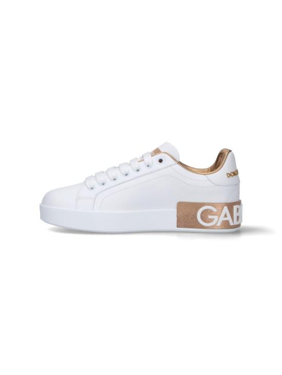 26FW 돌체앤가바나 카프스킨 나파 포르토피노 스니커즈 CK1544 AX6158L315 White - DOLCE & GABBANA