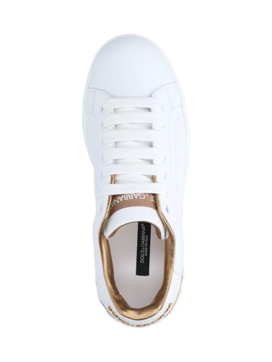 26FW 돌체앤가바나 카프스킨 나파 포르토피노 스니커즈 CK1544 AX6158L315 White - DOLCE & GABBANA